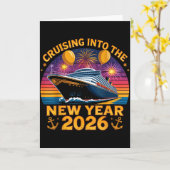 Carte Cruising Into 2026 New Years Eve Party Favors Fami (Fleur jaune)