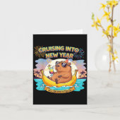 Carte Cruising Into 2026 New Years Eve Party Matching Fa (Fleur jaune)