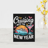 Carte Cruising Into 2026 New Years Eve Party Matching Fa (Fleur jaune)