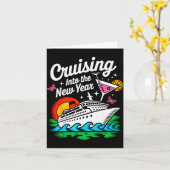 Carte Cruising Into 2026 New Years Eve Party Matching Fa (Fleur jaune)