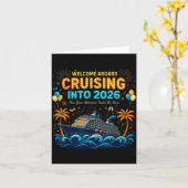 Carte Cruising Into 2026 Trocal New Year Celebration  (Fleur jaune)