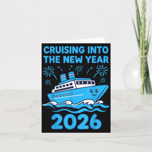 Carte Cruising Into The New Year 2026 Celebration  (Devant)