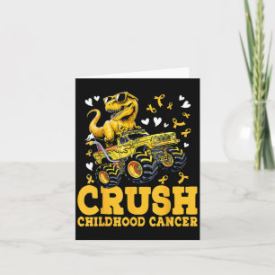 Carte Crush Enfhood Cancer Awareness Monster Truck Din
