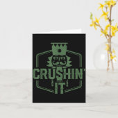 Carte Crushin' It Nutcracker Christmas Xmas (Fleur jaune)