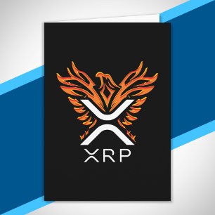 Carte Cryptomonnaie XRP Crypto Orange Rising Phoenix