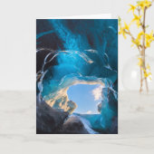 Carte Crystal Cave, Vatnajokull Icefield, Sud de l'Islan (Fleur jaune)