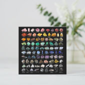 Carte Crystal Collection Rainbow Rocks Carré Card (Debout devant)