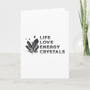 Carte Crystal Healing Gemstone Life Love Energy Crystals