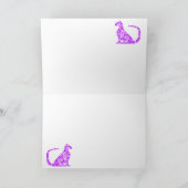 Carte CrystalKatz pourpre étoilé fait sur commande (Intérieur)