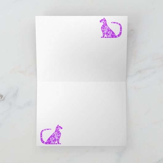 Carte CrystalKatz pourpre étoilé fait sur commande (Intérieur)