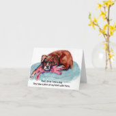 Carte cs. 82 Sputz, son lapin farci & message de guériso (Fleur jaune)