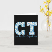 Carte Ct Tech Cat Scan Tech Skeleton Radiologie Départem (Fleur jaune)
