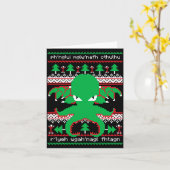 Carte Cthulhu Cultist Christmas Cthulhu Ugly Christmas S (Fleur jaune)