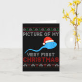 Carte Cture Of My Very First Christmas Joke Funny Xmas  (Fleur jaune)