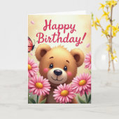 Carte Cub Blossom Joyeux (Fleur jaune)