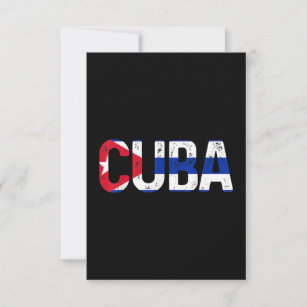 Carte Cuba Drapeau cubain Vintage fierté