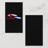 Carte Cuba vintage Drapeau cubain (Devant / Derrière)