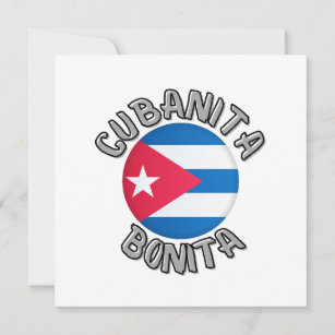 Carte Cubanita Cubanita Flag Cute Flat Card