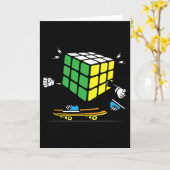 Carte Cube de sciences de puzzle skateboard Kawaii skate (Fleur jaune)