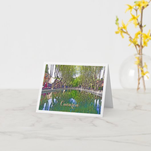 Carte Cucuron, France (Fleur jaune)