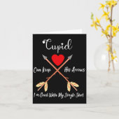 Carte Cud Can Keep His Arrows Anti Valentines Day Sin  (Fleur jaune)