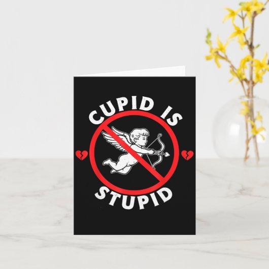 Carte Cud Is Stud Hate Valentines Anti Valentine Stud Cu (Fleur jaune)