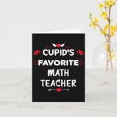 Carte Cud S Favorite Math Teacher Valentine S Day Man  (Fleur jaune)
