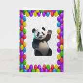 Carte Cudly mignon Ours Panda Salutation Joyeux Annivers (Dos)