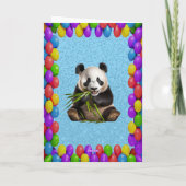 Carte Cudly mignon Ours Panda Salutation Joyeux Annivers (Dos)