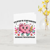 Carte Cud's registrateur d'école préféré Saint-Valentin (Fleur jaune)