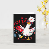 Carte Cuff Em Cupid Goose Saint-Valentin Infirmière Spéc (Fleur jaune)