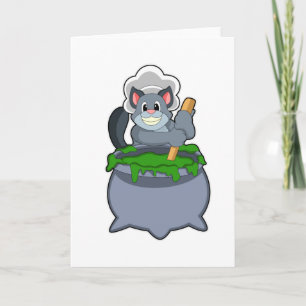Carte Cuire le chat avec la potion magique