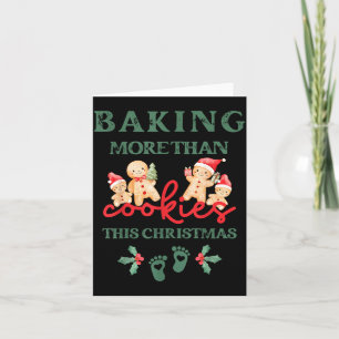 Carte Cuire plus que des biscuits ce Noël enceinte M