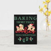 Carte Cuire Plus Que des Cookies Ce Noël Enceinte M (Fleur jaune)