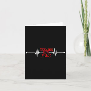 Carte Cuisine Avec Amour Drôle Cuisine Chef Cadeau