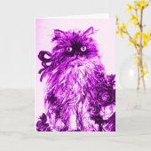 Carte CUISINE AVEC PURPLE ROSE Anniversaire (Fleur jaune)