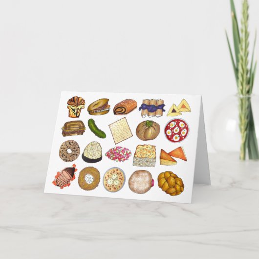 Carte Cuisine de cuisine juive Aliments de dîner de vaca (Devant)