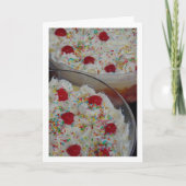 Carte Cuisine de dessert anglais traditionnel Trifle (Devant)