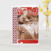 Carte Cuisine de femme, Alphonse Mucha (Fleur jaune)