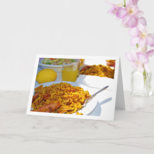 Carte Cuisine de fruits de mer espagnole