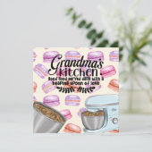 Carte Cuisine de grand-mère Bonne nourriture servi tous (Debout devant)