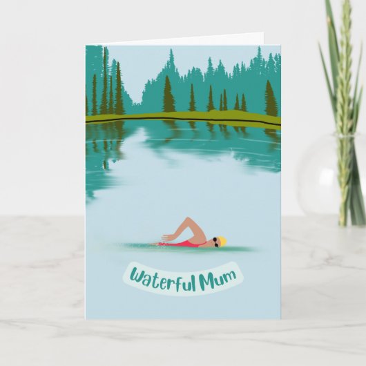 Carte Cuisine d'eau libre nage Nature Fête des mères (Devant)