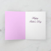 Carte CUISINE fête des pères AVEC ROSES PURPLE (Intérieur)