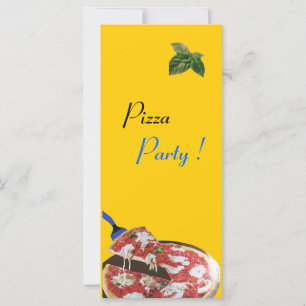Carte CUISINE ITALIENNE FÊTE DE PIZZA, RESTAURANT rouge