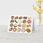 Carte Cuisine juive Cuisine Dîner de Vacances Aliments I (Fleur jaune)