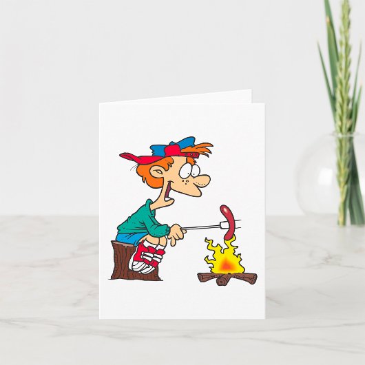 Carte Cuisine Sur Un Feu De Campagne