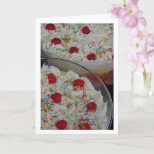Carte Cuisine traditionnelle anglaise dessert Trifle