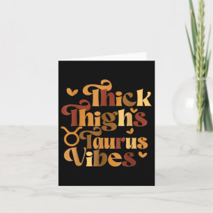 Carte Cuisses Épaisses Vibes Taureau Mélanine Femmes Noi