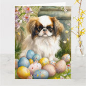 Carte Cuisson japonaise aux oeufs de Pâques (Fleur jaune)