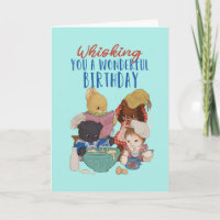 Cuite Animal Cartoon Baking Cake Pun Drôle Anniver